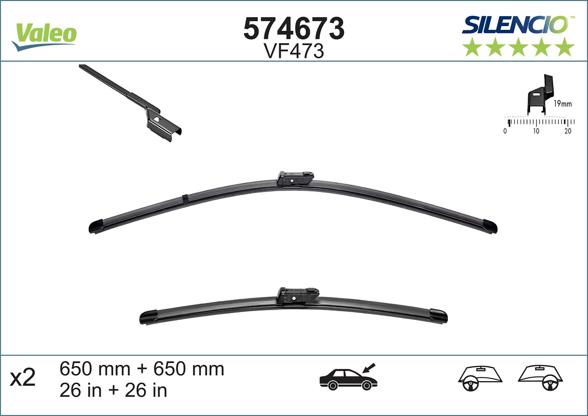 Lamela stergator VALEO 574673